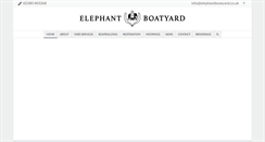 Desktop Screenshot of elephantboatyard.co.uk